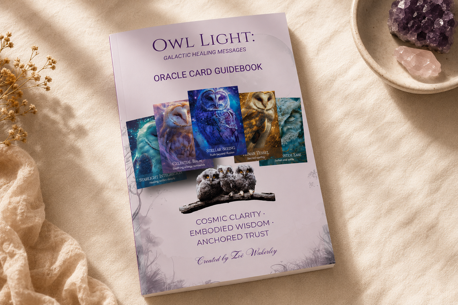 Owl Light oracle card guidebook